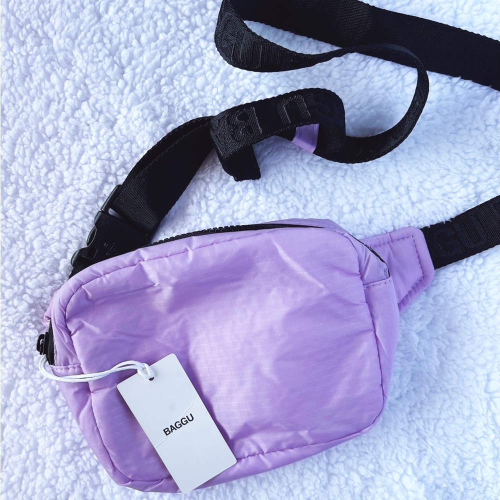 BAGGU Puffy Fanny Pack Dusty Lilac